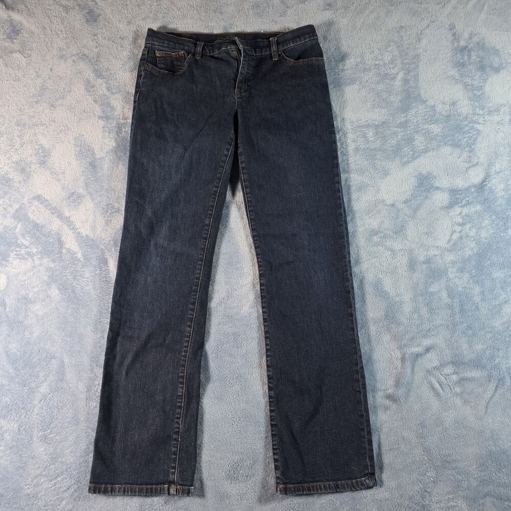 Lauren Jeans Co Ralph Lauren Women’s Size 8 Straight Leg Dark Wash Stretch Jeans